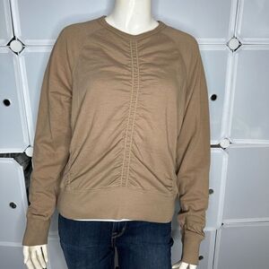 Athleta Puckered Light Sweatshirt Size Small